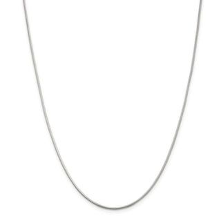 24" Sterling Silver 1.2mm Round Snake Chain Necklace