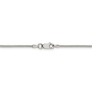 30" Sterling Silver 1.5mm Round Snake Chain Necklace