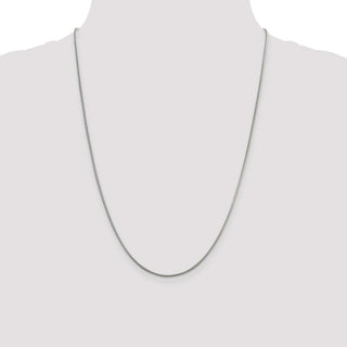 24" Sterling Silver 1.5mm Round Snake Chain Necklace