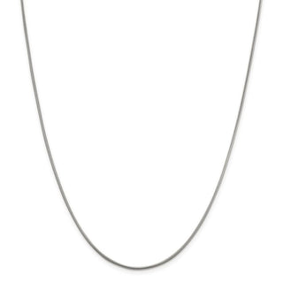 24" Sterling Silver 1.5mm Round Snake Chain Necklace