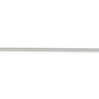 24" Sterling Silver 2mm Round Snake Chain Necklace