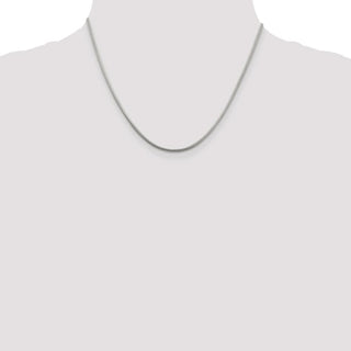 18" Sterling Silver 2mm Round Snake Chain Necklace