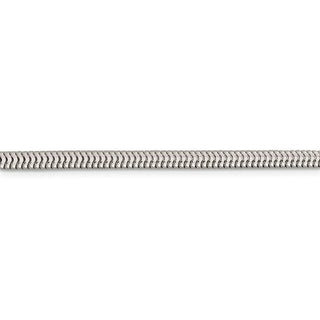 26" Sterling Silver 4mm Round Snake Chain Necklace