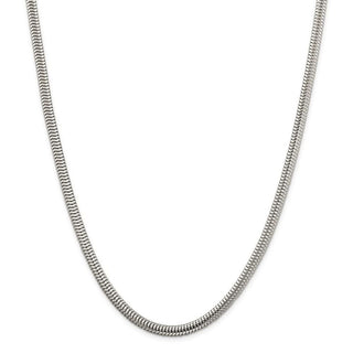 18" Sterling Silver 5mm Round Snake Chain Necklace