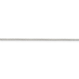 8" Sterling Silver 1.25mm Round Spiga Chain Bracelet