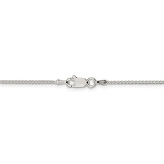30" Sterling Silver 1.25mm Round Spiga Chain Necklace