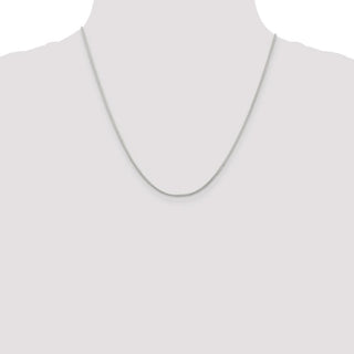 20" Sterling Silver 1.25mm Round Spiga Chain Necklace