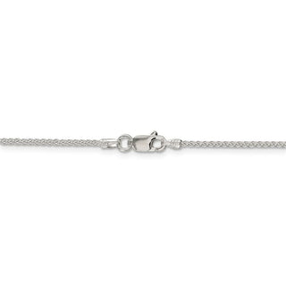 26" Sterling Silver 1.5mm Round Spiga Chain Necklace