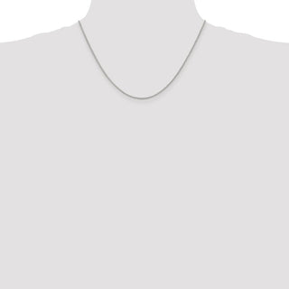 18" Sterling Silver 1.5mm Round Spiga Chain Necklace