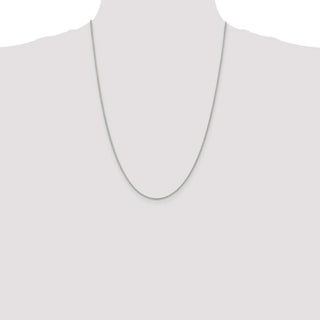 24" Sterling Silver 1.5mm Round Spiga Chain Necklace