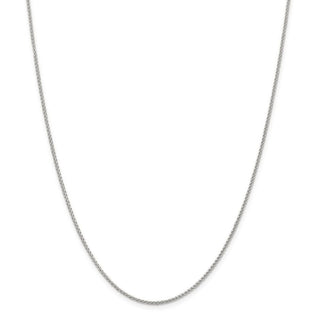 26" Sterling Silver 1.5mm Round Spiga Chain Necklace