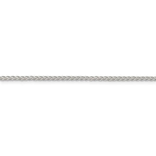 22" Sterling Silver 1.75mm Round Spiga Chain Necklace