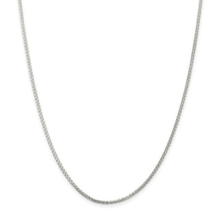 22" Sterling Silver 1.75mm Round Spiga Chain Necklace