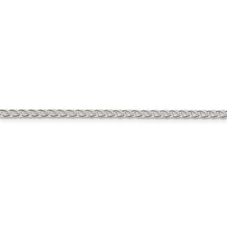 36" Sterling Silver 2.5mm Round Spiga Chain Necklace