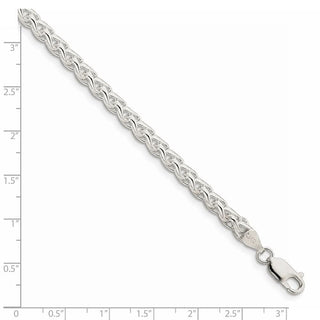 30" Sterling Silver 5mm Round Spiga Chain Necklace