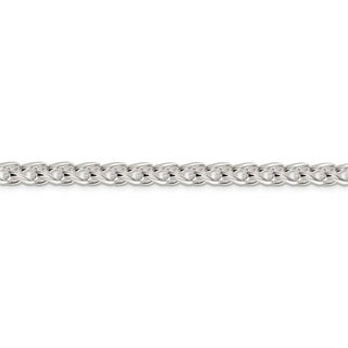 30" Sterling Silver 6mm Round Spiga Chain Necklace