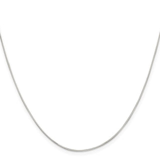 24" Sterling Silver .7mm Square Snake Chain