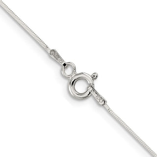 24" Sterling Silver .7mm Square Snake Chain