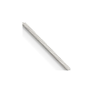 24" Sterling Silver .7mm Square Snake Chain