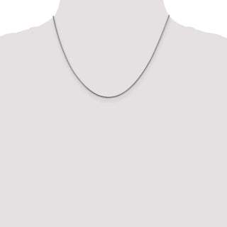 18" Sterling Silver .8mm Square Snake Chain