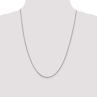 24" Sterling Silver .8mm Square Snake Chain