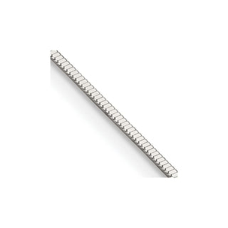 24" Sterling Silver .8mm Square Snake Chain