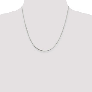 20" Sterling Silver 1mm Square Snake Chain Necklace