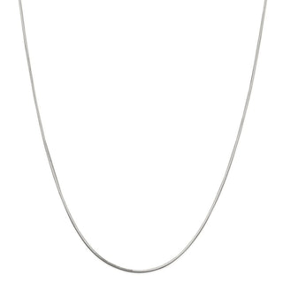 18" Sterling Silver 1mm Square Snake Chain Necklace