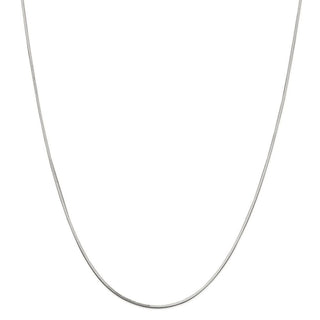 24" Sterling Silver 1mm Square Snake Chain Necklace
