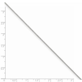26" Sterling Silver .85mm Diamond-cut Round Spiga Chain