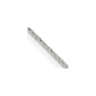 28" Sterling Silver .85mm Diamond-cut Round Spiga Chain