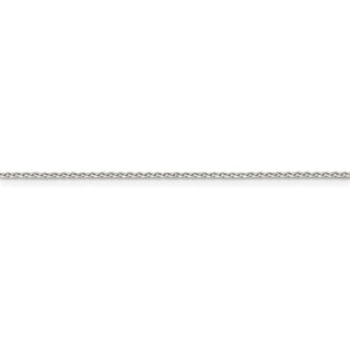 24" Sterling Silver 1.25mm Diamond-cut Round Spiga Chain Necklace