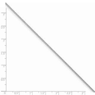 30" Sterling Silver 1.25mm Diamond-cut Round Spiga Chain Necklace