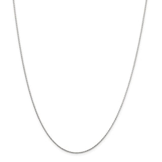 24" Sterling Silver 1.25mm Diamond-cut Round Spiga Chain Necklace