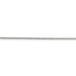 30" Sterling Silver 1.5mm Diamond-cut Round Spiga Chain Necklace