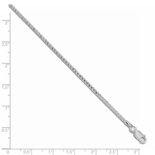 30" Sterling Silver 1.5mm Diamond-cut Round Spiga Chain Necklace