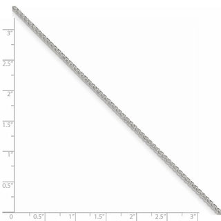 24" Sterling Silver 1.7mm Diamond-cut Round Spiga Chain Necklace