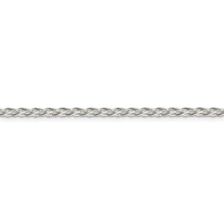 26" Sterling Silver 2.85mm Diamond-cut Round Spiga Chain Necklace