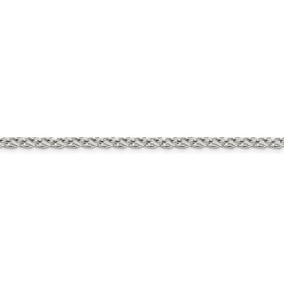 30" Sterling Silver 3.5mm Diamond-cut Round Spiga Chain Necklace
