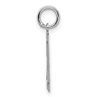 Sterling Silver Rhodium-plated Small Polished Number 24 Charm