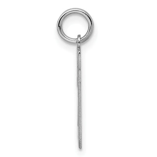 Sterling Silver Rhodium-plated Small Polished Number 29 Charm