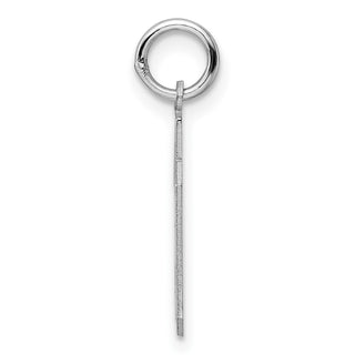 Sterling Silver Rhodium-plated Small Polished Number 39 Charm