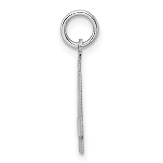 Sterling Silver Rhodium-plated Small Polished Number 44 Charm