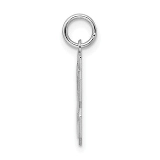 Sterling Silver Rhodium-plated Small Polished Number 53 Charm