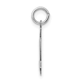 Sterling Silver Rhodium-plated Small Polished Number 54 Charm