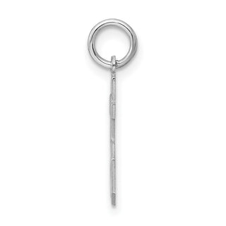 Sterling Silver Rhodium-plated Small Polished Number 55 Charm