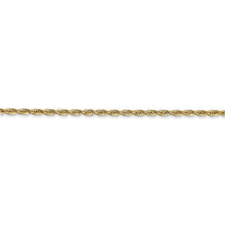 24" 14k Yellow Gold 1.85mm Diamond-cut Quadruple Rope Chain Necklace