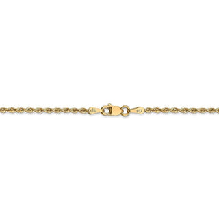 24" 14k Yellow Gold 1.85mm Diamond-cut Quadruple Rope Chain Necklace