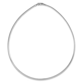 Sterling Silver Rhodium-plated 3mm Cubetto Necklace