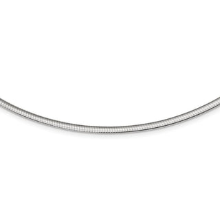 Sterling Silver Flash Gold-plated Reversible 3mm Cubetto Chain Necklace QUF45-18